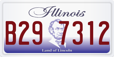 IL license plate B297312