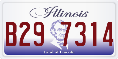 IL license plate B297314