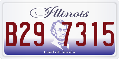 IL license plate B297315