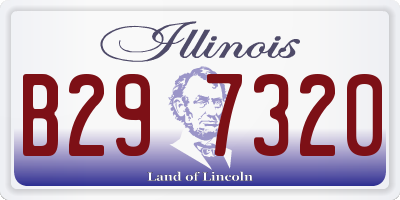 IL license plate B297320