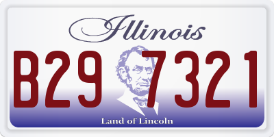 IL license plate B297321