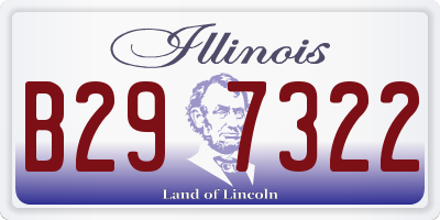 IL license plate B297322