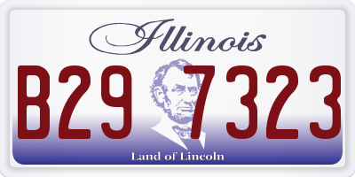 IL license plate B297323