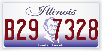 IL license plate B297328