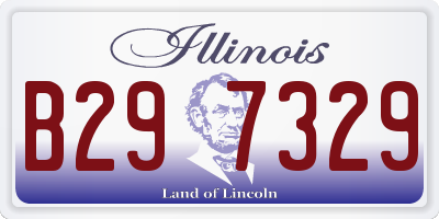 IL license plate B297329