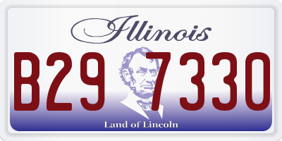 IL license plate B297330