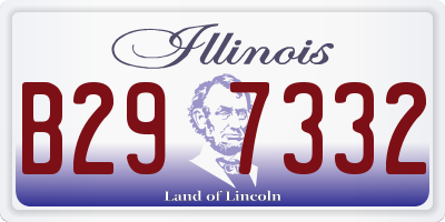 IL license plate B297332