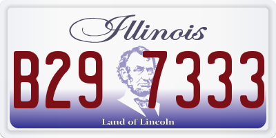 IL license plate B297333