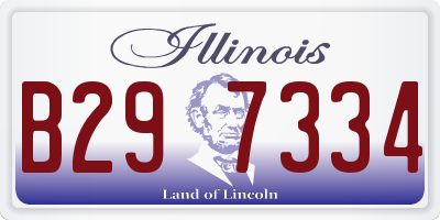 IL license plate B297334