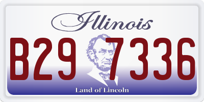 IL license plate B297336