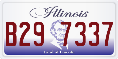 IL license plate B297337