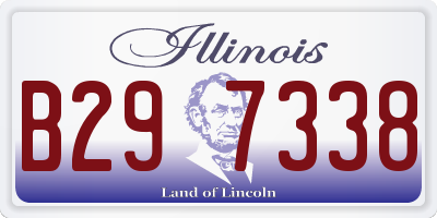 IL license plate B297338