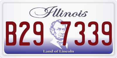 IL license plate B297339