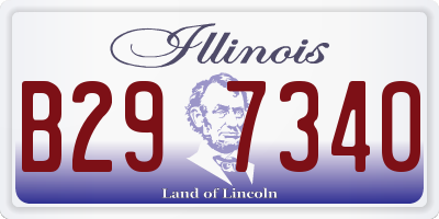 IL license plate B297340