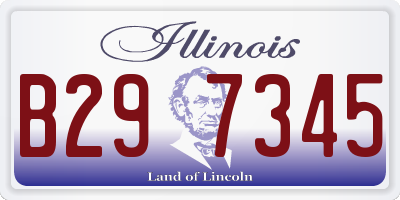 IL license plate B297345