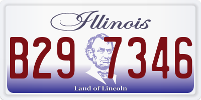IL license plate B297346