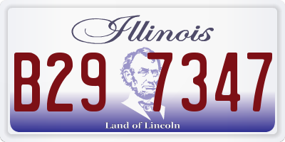 IL license plate B297347