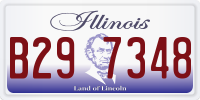 IL license plate B297348