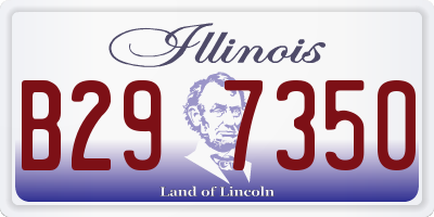 IL license plate B297350