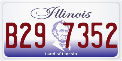IL license plate B297352