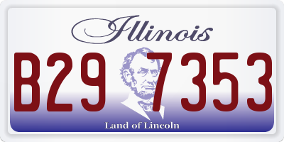 IL license plate B297353