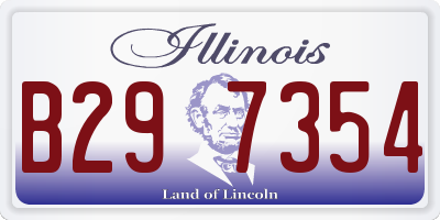 IL license plate B297354