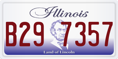 IL license plate B297357