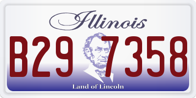 IL license plate B297358