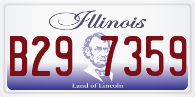 IL license plate B297359