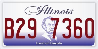 IL license plate B297360