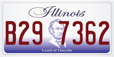 IL license plate B297362
