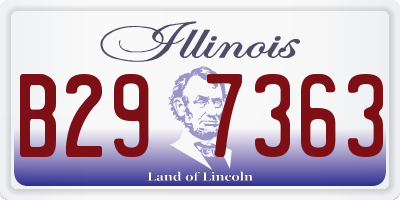 IL license plate B297363
