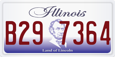 IL license plate B297364