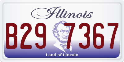 IL license plate B297367