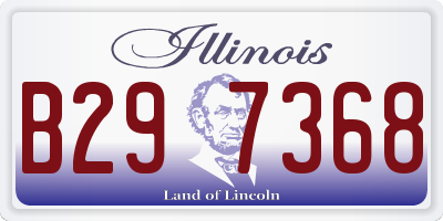 IL license plate B297368