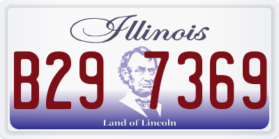 IL license plate B297369