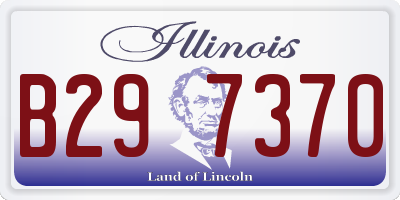 IL license plate B297370