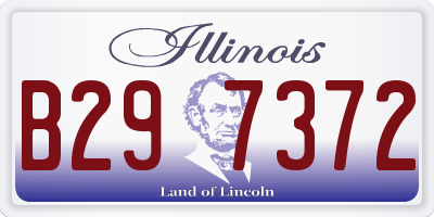 IL license plate B297372