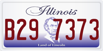 IL license plate B297373