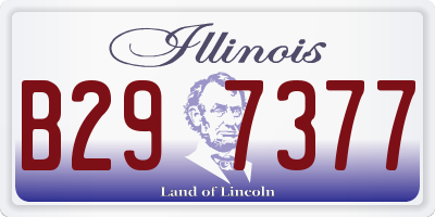 IL license plate B297377
