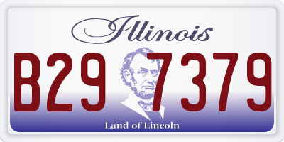 IL license plate B297379