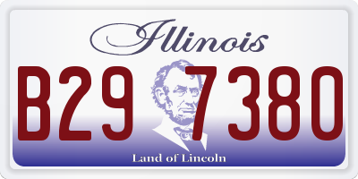 IL license plate B297380