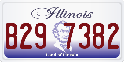 IL license plate B297382