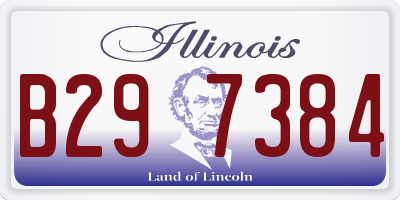 IL license plate B297384
