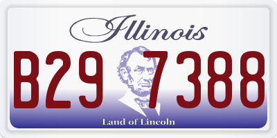 IL license plate B297388