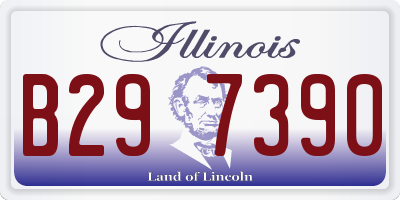 IL license plate B297390
