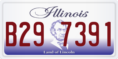 IL license plate B297391