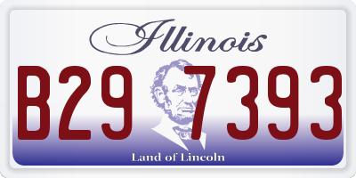 IL license plate B297393
