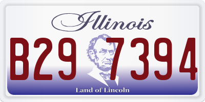 IL license plate B297394