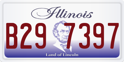 IL license plate B297397